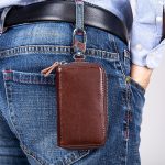 9101 Multifunktions-Taillen-hängende Öl-Wachs-Leder-Reißverschluss-Geldbörse Schlüsselhalter-Tasche – Bild 12