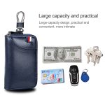 9102 Multifunktionale Taillentasche aus Leder mit Reißverschluss und Schlüsselhalter – Bild 8