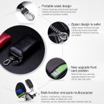 9105 Taillenhängende Multifunktions-Geldbörse aus Leder mit großem Fassungsvermögen und Reißverschluss für Schlüsselhalter – Bild 8