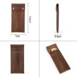 KONTAKTE FAMILIE CF1110 Universelle Crazy Horse Leder-Uhrenschutzhülle Aufbewahrungstasche für Apple Watch – Bild 4