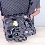 Für DJI FPV Aluminiumlegierung Explosionsgeschützter Koffer tragbarer Aufbewahrungsbox Hülle Träumentasche, kein Demontagepropeller – Bild 5