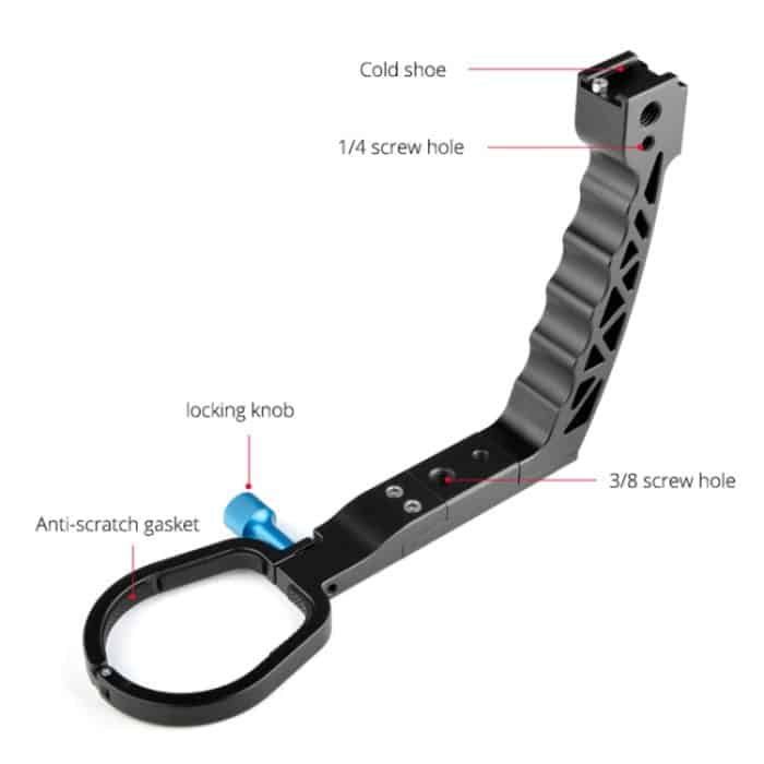 YELANGU A69 Hebegriff Topf Handstabilisator Verlängerungshalterung für DJI Ronin SC, A69 for DJI Ronin SC – Bild 3