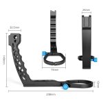 YELANGU A69 Hebegriff Topf Handstabilisator Verlängerungshalterung für DJI Ronin SC, A69 for DJI Ronin SC – Bild 4