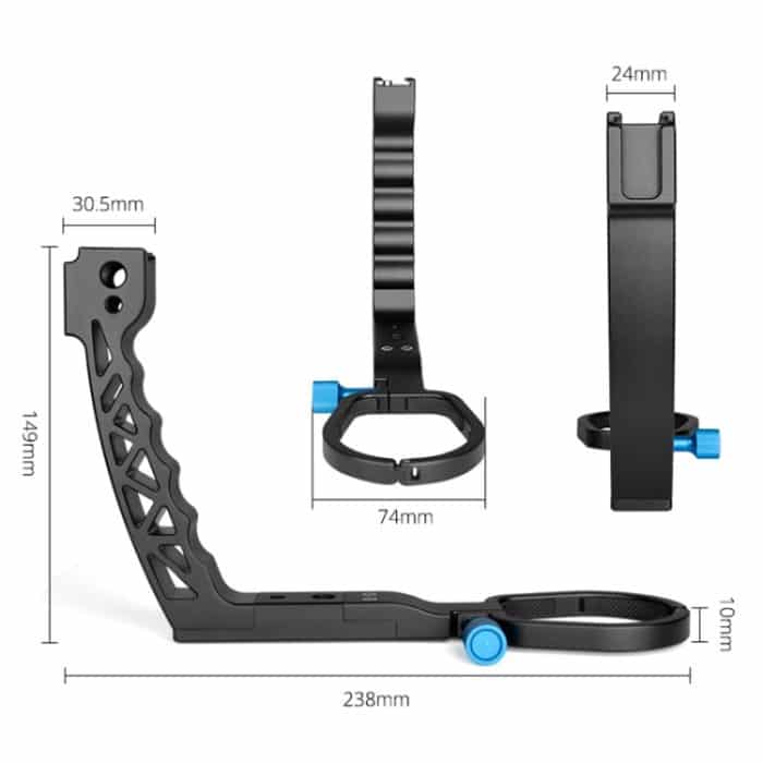 YELANGU A69 Hebegriff Topf Handstabilisator Verlängerungshalterung für DJI Ronin SC, A69 for DJI Ronin SC – Bild 4