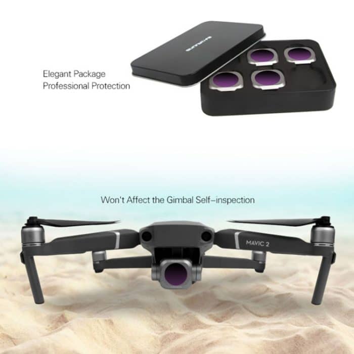 Sunnylife M2P-FI538 ND8-PL + ND16-PL + ND32-PL + ND64-PL ND-PL-Objektivfilter für DJI Mavic 2 Pro – Bild 4