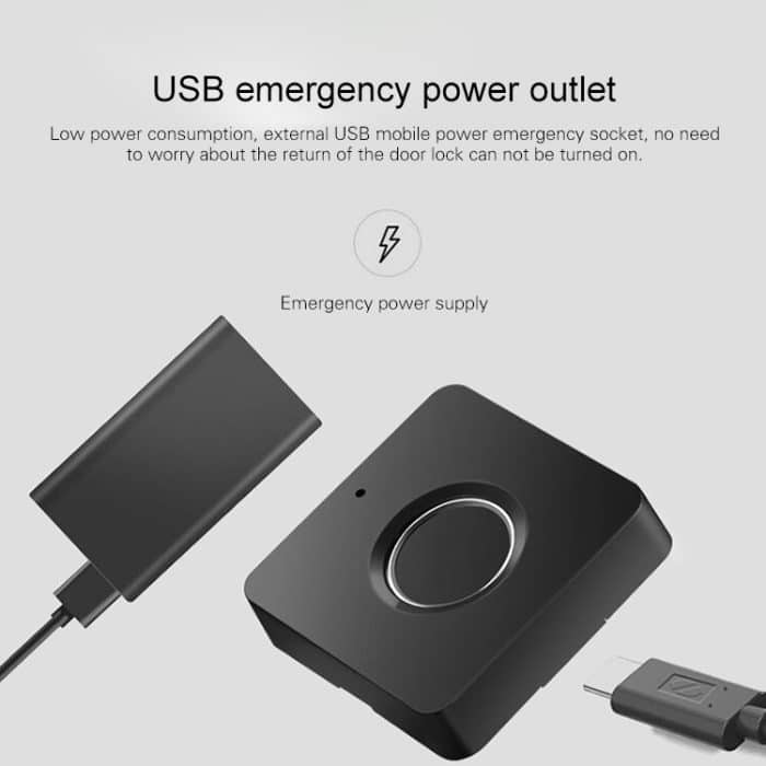 T4 Micro-USB-Ladeschubladenschrank Tür ABS Smart-Fingerabdruck-Verschluss – Bild 4