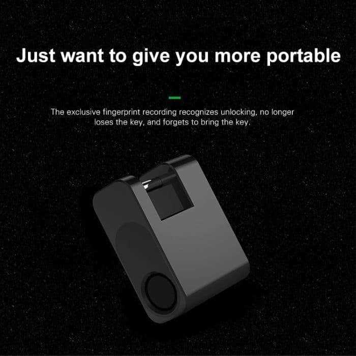 XB30F Mini-Smart-Fingerabdruck-Vorhängeschloss für Trolley-Koffer, XB30F – Bild 5