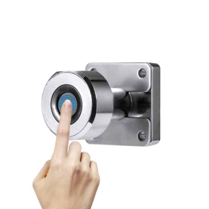 CL0054.jpg T21F Micro USB Aufladen Zinklegierung Smart Single Open Fingerprint Schubladenschloss Aktenschrankschloss – Bild 1