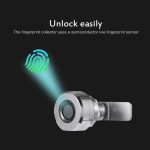 T21F Micro USB Aufladen Zinklegierung Smart Single Open Fingerprint Schubladenschloss Aktenschrankschloss – Bild 7