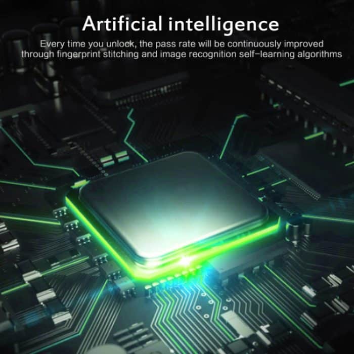 T21F Micro USB Aufladen Zinklegierung Smart Single Open Fingerprint Schubladenschloss Aktenschrankschloss – Bild 8