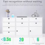 T22F Micro USB Aufladen Zinklegierung Smart Bilateral Open Fingerprint Drawer Lock Aktenschrankschloss – Bild 6