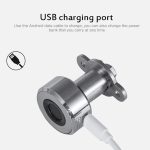T23F Micro-USB-Aufladung Zinklegierung Smart Triple Linkage Offenes Fingerabdruck-Schubladenschloss Aktenschrankschloss – Bild 4