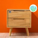 T23F Micro-USB-Aufladung Zinklegierung Smart Triple Linkage Offenes Fingerabdruck-Schubladenschloss Aktenschrankschloss – Bild 5