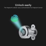 T23F Micro-USB-Aufladung Zinklegierung Smart Triple Linkage Offenes Fingerabdruck-Schubladenschloss Aktenschrankschloss – Bild 7