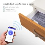 T1 Bluetooth + Tuya APP Smart Drawer Lock Unsichtbares Schloss, unterstützt das Entsperren der Fernbedienung – Bild 5