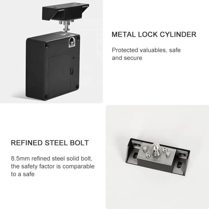 T8 + Nicht öffnendes Schubladenschloss APP + IC-Karte Unsichtbares universelles Schrankschloss – Bild 4