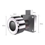 T21FB Micro USB Aufladen Zinklegierung Smart Fingerprint + Bluetooth Single Open Drawer Lock Aktenschrankschloss – Bild 2