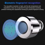 T21FB Micro USB Aufladen Zinklegierung Smart Fingerprint + Bluetooth Single Open Drawer Lock Aktenschrankschloss – Bild 7