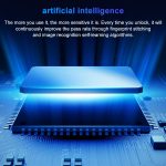 T21FB Micro USB Aufladen Zinklegierung Smart Fingerprint + Bluetooth Single Open Drawer Lock Aktenschrankschloss – Bild 8