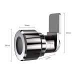 T22FB Micro USB Aufladen Zinklegierung Smart Fingerprint + Bluetooth-Schublade Bilateral Open Lock Aktenschrankschloss – Bild 2