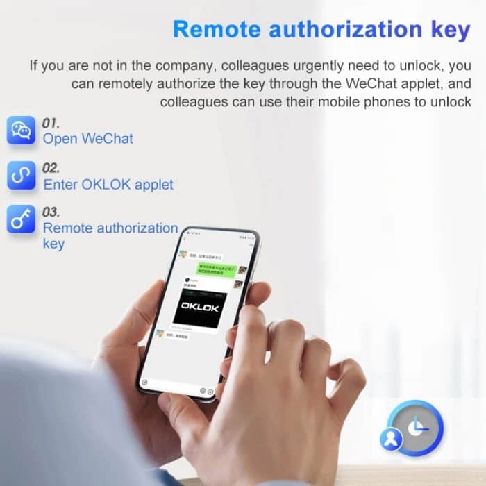 T22FB Micro USB Aufladen Zinklegierung Smart Fingerprint + Bluetooth-Schublade Bilateral Open Lock Aktenschrankschloss – Bild 4