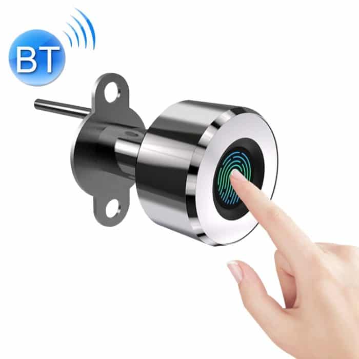 T23FB Micro USB Aufladen Zinklegierung Smart Fingerprint + Bluetooth Triple Linkage Schubladenschloss öffnen Aktenschrankschloss – Bild 1