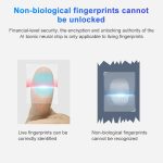 T23FB Micro USB Aufladen Zinklegierung Smart Fingerprint + Bluetooth Triple Linkage Schubladenschloss öffnen Aktenschrankschloss – Bild 5