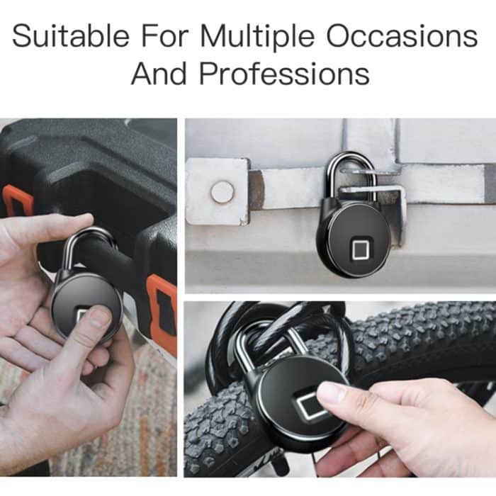 P22 Intelligentes wasserdichtes Fingerabdruck-Sicherheitstür-Vorhängeschloss – Bild 5