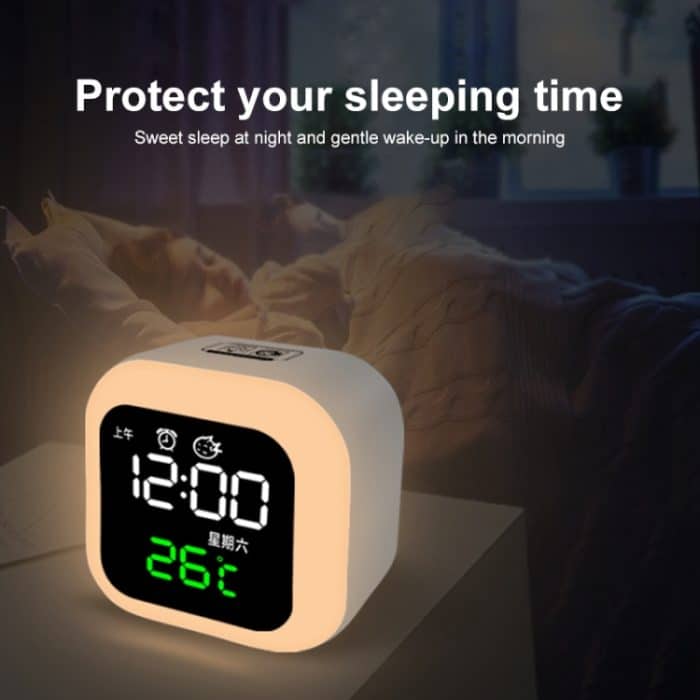 USB-Home Smart Clock mit Nachtlicht- und Speicherfunktion & LED-Anzeige – Bild 8
