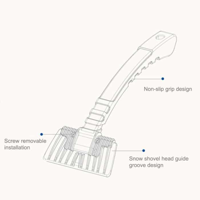 Auto Schneeschaufel Auto Eiskratzer Winter Verkehrssicherheit Reinigungswerkzeuge Abtauen Enteisen Entfernung Regenwasser Schneebürste – Bild 5