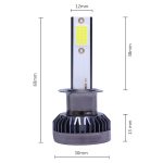 2 PCS H1 DC9-36V / 36W / 3000K / 6000LM IP68 Auto / Motorrad Mini COB LED-Scheinwerferlampen / Nebelscheinwerfer, H1 – Bild 3
