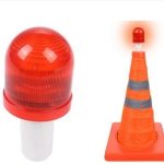 Einziehbare klappbare Warnflugzeuge mit LED-Blinklichtern