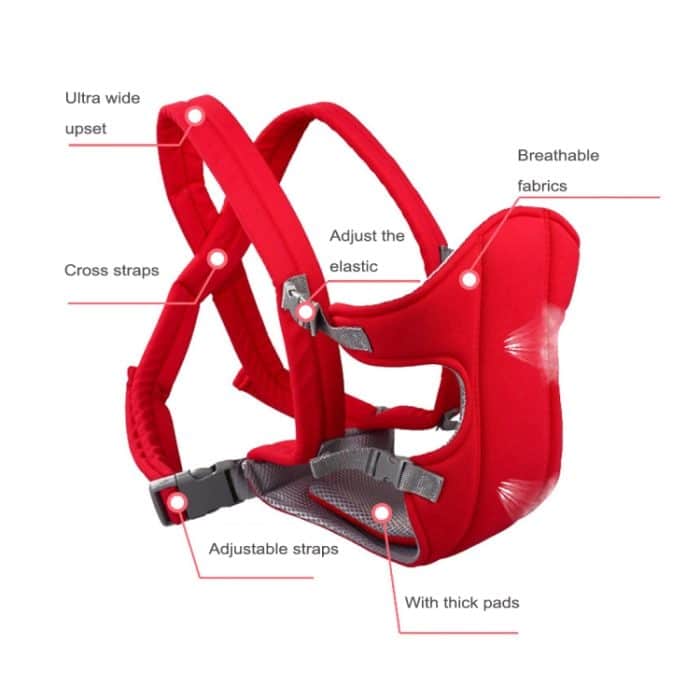 Ergonomischer, atmungsaktiver Mesh-Tragerucksack für Kleinkinder, Känguru-Trage für 1–4 Jahre – Bild 6