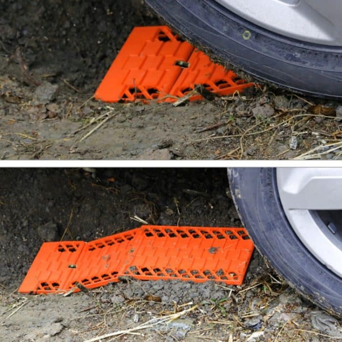 2 PCS Universal Auto Schneeketten Schlammreifen Traktionsmatte Radkette Rutschfeste Ketten Auto Winter Road Turnaround Tool Anti-Rutsch-Grip-Spuren – Bild 8