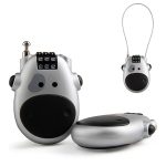 JASIT Tragbares Multifunktions-Passwort-Schloss für niedliche Kuh-Reisegepäck