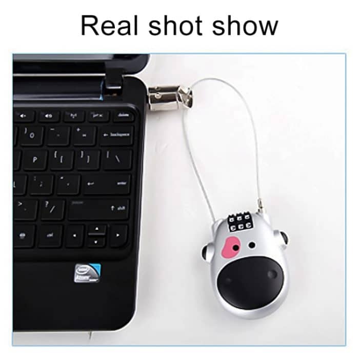 JASIT Tragbares Multifunktions-Passwort-Schloss für niedliche Kuh-Reisegepäck – Bild 12