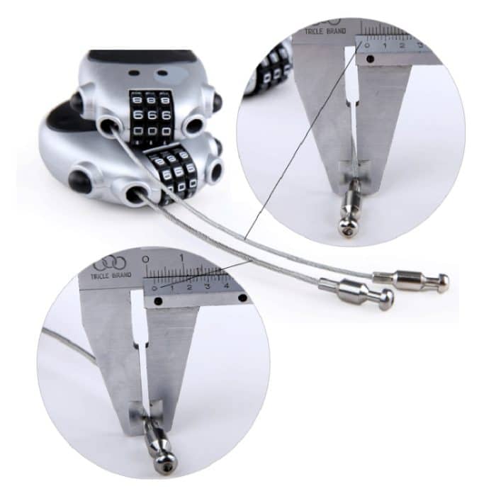 JASIT Tragbares Multifunktions-Passwort-Schloss für niedliche Kuh-Reisegepäck – Bild 7