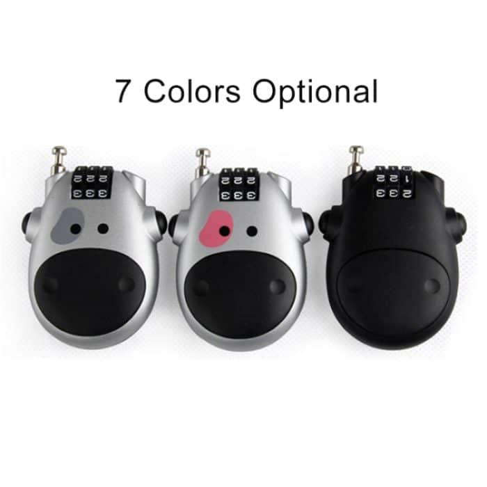 JASIT Tragbares Multifunktions-Passwort-Schloss für niedliche Kuh-Reisegepäck – Bild 8