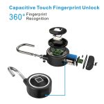 Wasserdichtes, intelligentes Bluetooth-Fingerabdruck-Vorhängeschloss mit Fernentriegelung für iOS/Android, Fingerprint and Remote Padlock(Black), Fingerprint and Remote Padlock(Blue), Fingerprint and Remote Padlock(Silver) – Bild 5
