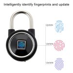 Wasserdichtes, intelligentes Bluetooth-Fingerabdruck-Vorhängeschloss mit Fernentriegelung für iOS/Android, Fingerprint and Remote Padlock(Black), Fingerprint and Remote Padlock(Blue), Fingerprint and Remote Padlock(Silver) – Bild 8