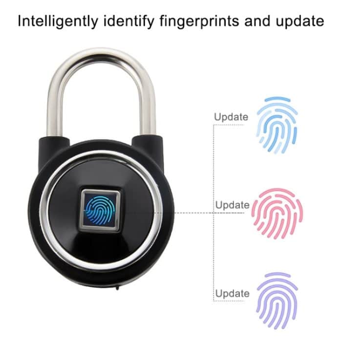 Wasserdichtes, intelligentes Bluetooth-Fingerabdruck-Vorhängeschloss mit Fernentriegelung für iOS/Android, Fingerprint and Remote Padlock(Black), Fingerprint and Remote Padlock(Blue), Fingerprint and Remote Padlock(Silver) – Bild 8