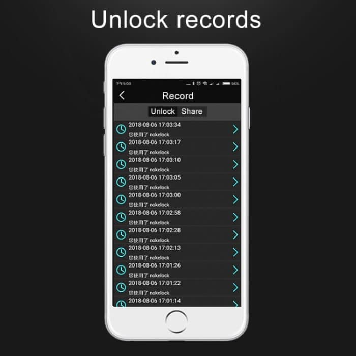 Wasserdichtes, intelligentes Bluetooth-Fingerabdruck-Vorhängeschloss mit Fernentriegelung für iOS/Android, Fingerprint and Remote Padlock(Black), Fingerprint and Remote Padlock(Blue), Fingerprint and Remote Padlock(Silver) – Bild 10