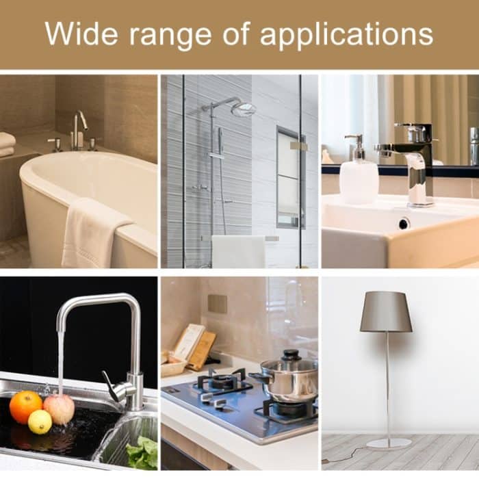 Acrylkautschuk Küche und Bad Wasserdicht Feuchtigkeitsbeständiges Klebeband Mehltau-Schutzaufkleber Größe: 2 cm x 3 m – Bild 10