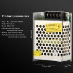 S-24W-12 24W AC 220V bis DC 12V 2A Auto geregelte Schaltnetzteil – Bild 4