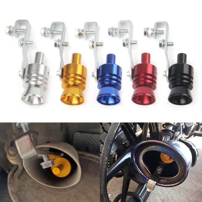 Universal-Aluminium-Turbo-Sound-Auspuff-Schalldämpferrohr Whistle Auto-/Motorrad-Simulator Whistler, Größe: L, Außendurchmesser: 30 mm, Size: L (Black), Size: L (Gold), Size: L (Blue), Size: L (Red), Size: L (Silver) – Bild 7