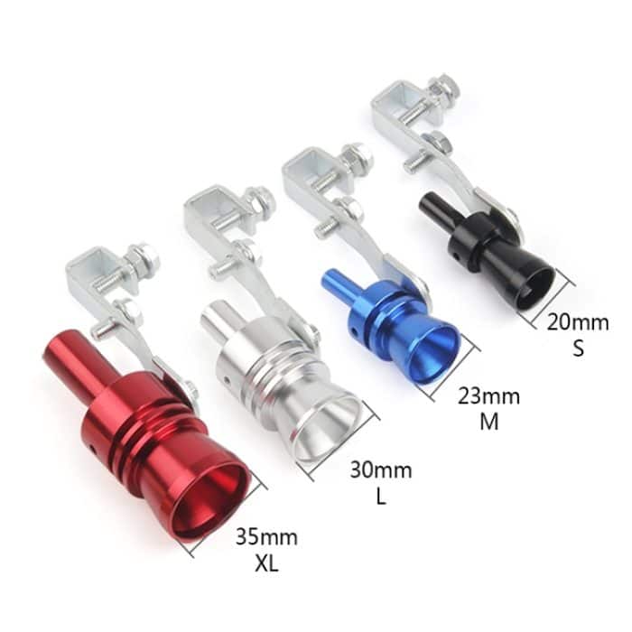 Universal-Aluminium-Turbo-Sound-Auspuff-Schalldämpferrohr Whistle Auto-/Motorrad-Simulator Whistler, Größe: XL, Außendurchmesser: 35 mm, Size: XL (Black), Size: XL (Gold), Size: XL (Blue), Size: XL (Red), Size: XL (Silver) – Bild 6