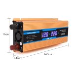 Carmaer 24V bis 220V 1600W Auto Multifunktions-Doppel-Digital-Display-Inverter-Haushaltskraftwandler – Bild 3