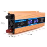 Carmaer 48V bis 220V 2200W Auto Multifunktions-Doppel-Digital-Display-Inverter-Haushaltskraftwandler – Bild 3