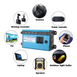 Carmaer 24V bis 220V 500 Watt doppeltes Zigarettenanzünder-Car doppelt digitales Display-Wechselrichter Haushaltskraftwandler – Bild 7