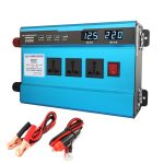 CARMERMAER 24V bis 220V 3000W Intelligent Lüfter Auto doppelt digitales Display Inverter Haushaltskraftwandler